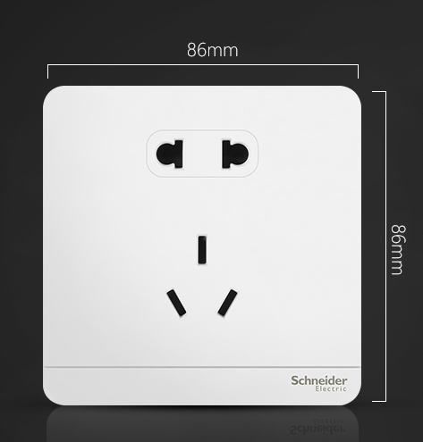 成都施耐德五孔插座面板繹尚系列